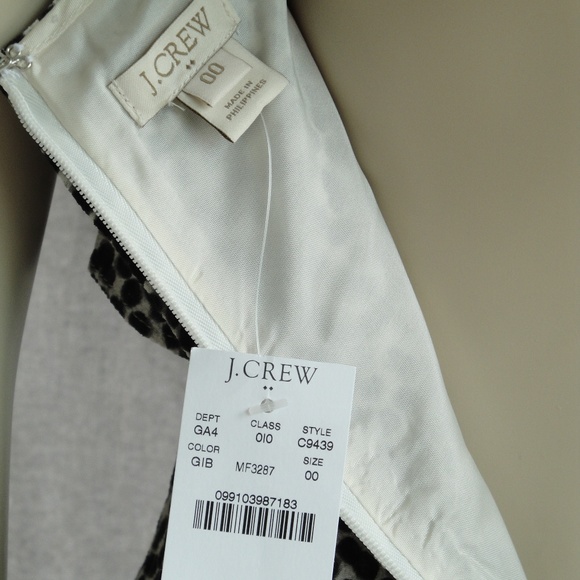 J Crew black&white NEW spaghetti strap dress - Picture 4 of 6